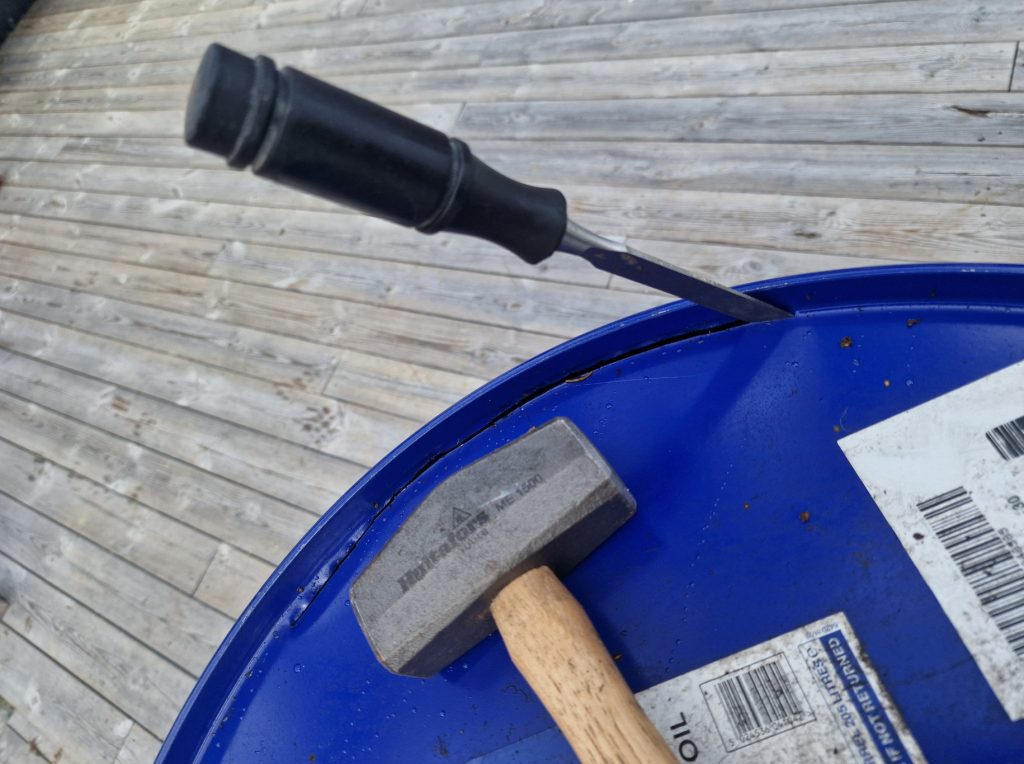 best tools for making the oil drum kiln
